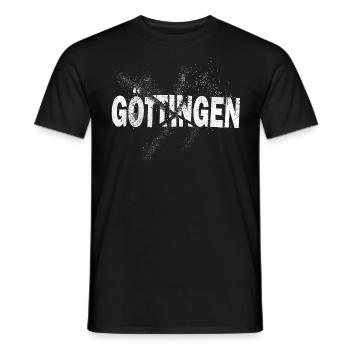 Göttingen Allemagne City Font Grunge Splash - T-shirt homme - noir - Devant - AI Model Male 178 light (178cm)