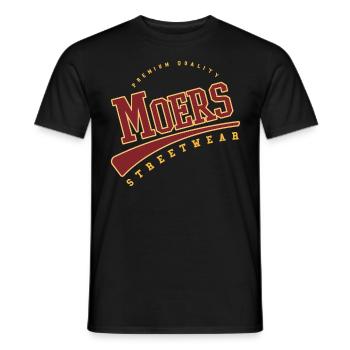 Moers Germany College High School Style - Men's T-Shirt - black - Front - AI Model Male 178 light (178cm)