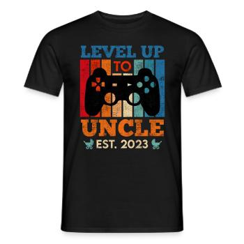 Niveau de l’oncle de jeu jusqu’à l’oncle 2023 - T-shirt homme - noir - Devant - AI Model Male 178 light (178cm)
