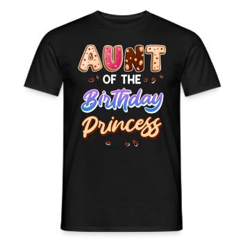 Beste Tante der Welt Geburtstagskind Nichte Tante - Männer T-Shirt - Schwarz - Vorne - AI Model Male 178 light (178cm)