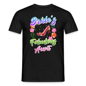 Godmother the bride's aunt best aunt - Men's T-Shirt - black - Front - AI Model Male 178 light (178cm)
