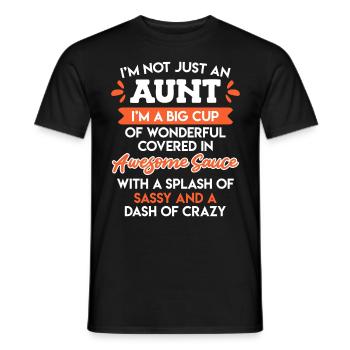 Wundervolle Tante Beste Tante der Welt Tante - Männer T-Shirt - Schwarz - Vorne - AI Model Male 178 light (178cm)