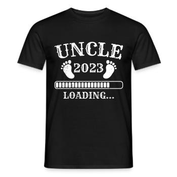 Onkel 2023 lädt - Männer T-Shirt - Schwarz - Vorne - AI Model Male 178 light (178cm)