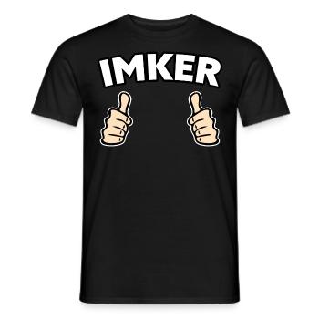 Imker Biene Geschenkidee - Männer T-Shirt - Schwarz - Vorne - AI Model Male 178 light (178cm)