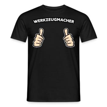 Werkzeugmacher Handwerker Geschenkidee - Männer T-Shirt - Schwarz - Vorne - AI Model Male 178 light (178cm)