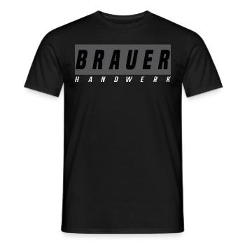 Brauer T-Shirt - Männer T-Shirt - Schwarz - Vorne - AI Model Male 178 light (178cm)