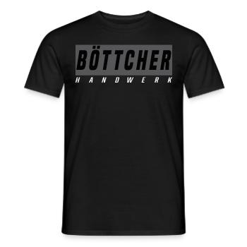 Böttcher T-Shirt - Männer T-Shirt - Schwarz - Vorne - AI Model Male 178 light (178cm)