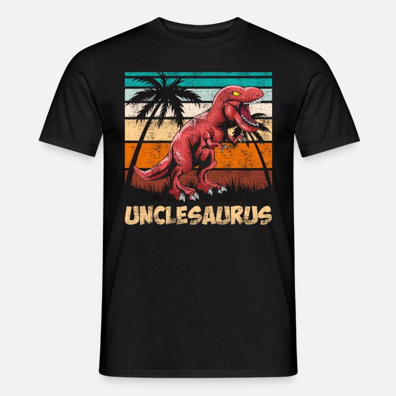 Unclesaurus Onkel - Männer T-Shirt - Schwarz