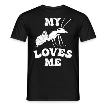 Fourmi Tante Ma tante aime Dictons Tante - T-shirt homme - noir - Devant - AI Model Male 178 light (178cm)