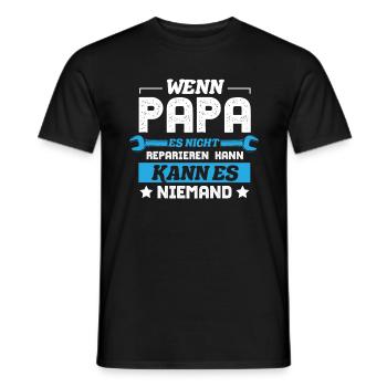 If Dad Can't Fix It Funny Saying - Men's T-Shirt - black - Front - AI Model Male 178 light (178cm)
