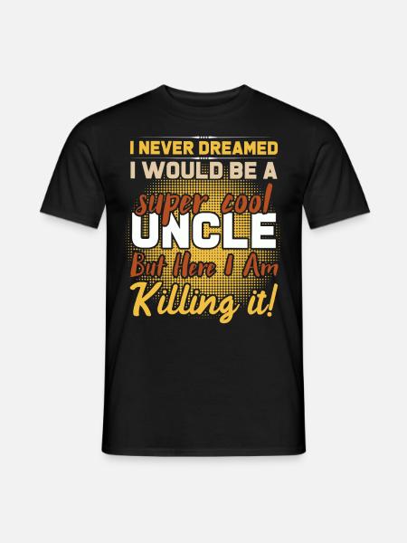 Super cool uncle - Men's T-Shirt - black
