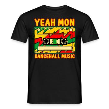 Dancehall Musik Jamaika - Männer T-Shirt - Schwarz - Vorne - AI Model Male 178 light (178cm)