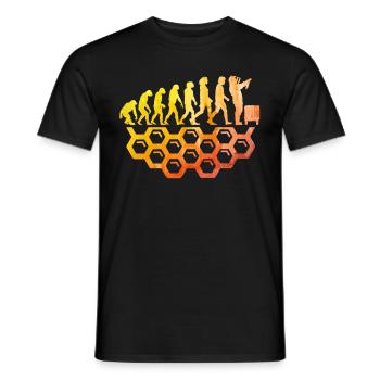 imker evolution Honigbiene Imkerei imkerin - Männer T-Shirt - Schwarz - Vorne - AI Model Male 178 light (178cm)