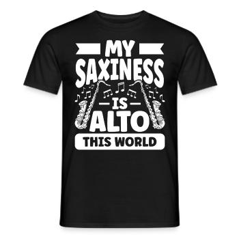 Saxophoniste Saxophoniste Saxophone - T-shirt homme - noir - Devant - AI Model Male 178 light (178cm)