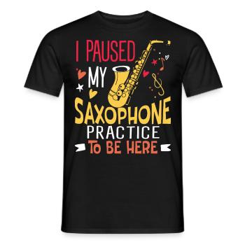 Saxophoniste Saxophoniste Saxophoniste - T-shirt homme - noir - Devant - AI Model Male 178 light (178cm)