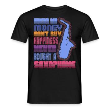Saxophoniste Saxophoniste Saxophoniste - T-shirt homme - noir - Devant - AI Model Male 178 light (178cm)