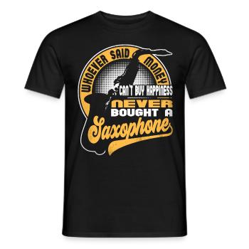 Saxophoniste Saxophoniste Saxophone - T-shirt homme - noir - Devant - AI Model Male 178 light (178cm)
