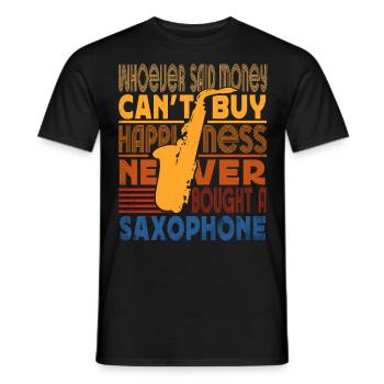 Saxophoniste Saxophoniste Saxophoniste - T-shirt homme - noir - Devant - AI Model Male 178 light (178cm)