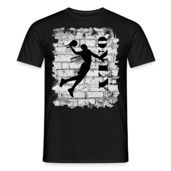 Basket-ball - T-shirt homme - noir - Devant - AI Model Male 178 light (178cm)