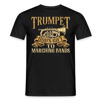 Trumpet Player Marching Band - Männer T-Shirt - Schwarz - Vorne - AI Model Male 178 light (178cm)