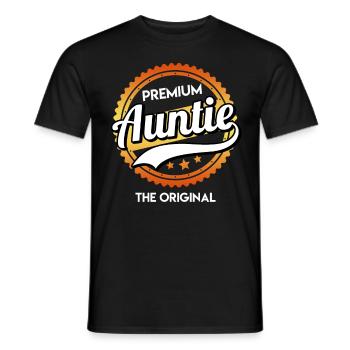 Premium Tante Das Original Tante Beste Tante - Männer T-Shirt - Schwarz - Vorne - AI Model Male 178 light (178cm)