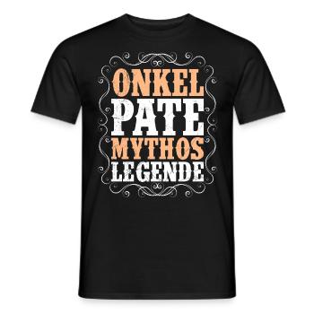 Onkel Pate Mythos Legende - Männer T-Shirt - Schwarz - Vorne - AI Model Male 178 light (178cm)