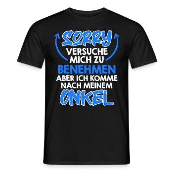Essayez de me comporter - T-shirt homme - noir - Devant - AI Model Male 178 light (178cm)