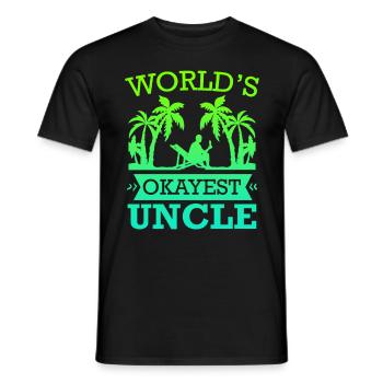 L’oncle le plus correct du monde - T-shirt homme - noir - Devant - AI Model Male 178 light (178cm)