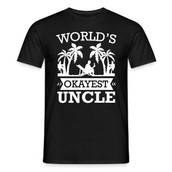 L’oncle le plus correct du monde - T-shirt homme - noir - Devant - AI Model Male 178 light (178cm)