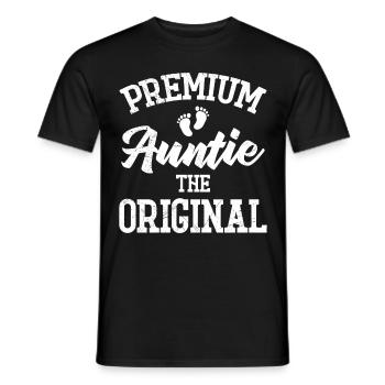 Tante Premium La Tante Cool Familiale Originale - T-shirt homme - noir - Devant - AI Model Male 178 light (178cm)