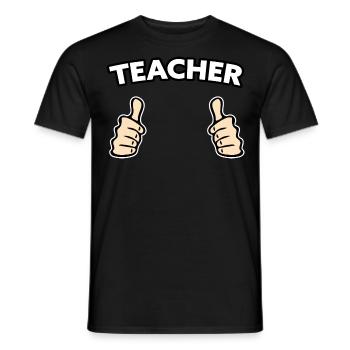 Lehrer Beruf Geschenkidee - Männer T-Shirt - Schwarz - Vorne - AI Model Male 178 light (178cm)
