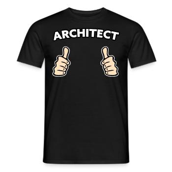 Architekt Architektur Geschenkidee - Männer T-Shirt - Schwarz - Vorne - AI Model Male 178 light (178cm)