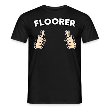 Bodenleger Fließenleger Geschenkidee - Männer T-Shirt - Schwarz - Vorne - AI Model Male 178 light (178cm)