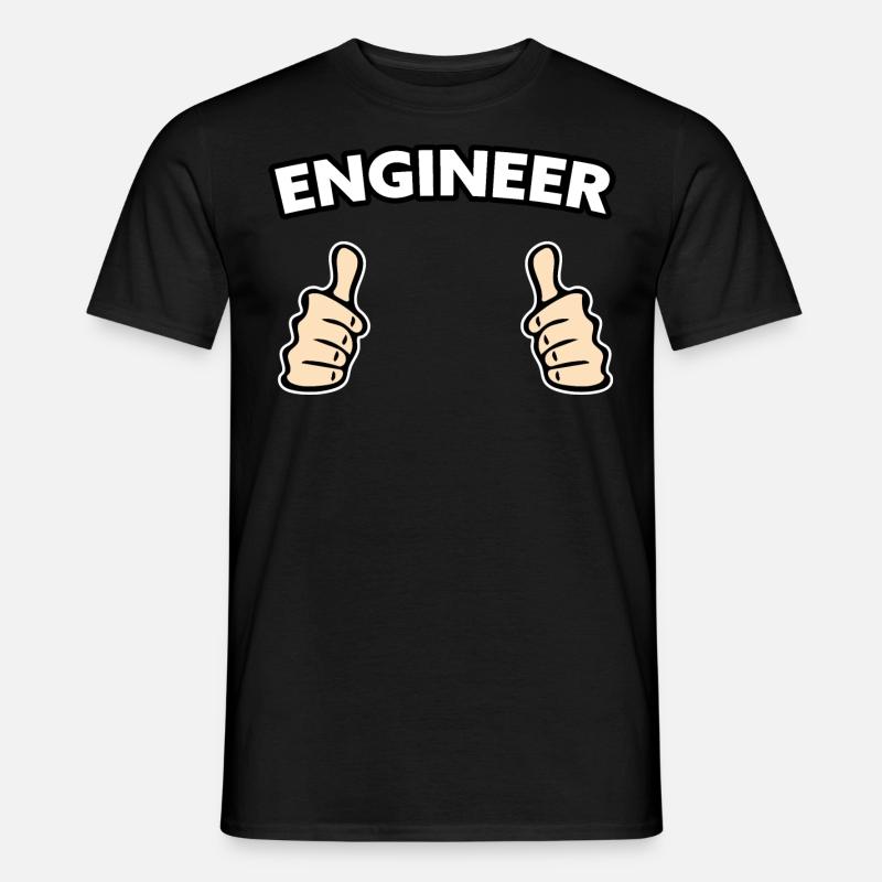 Ingenieur Beruf Geschenkidee - Männer T-Shirt - Schwarz