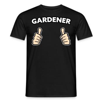 Jardinier Hobby Jardinier Idée cadeau - T-shirt homme - noir - Devant - AI Model Male 178 light (178cm)