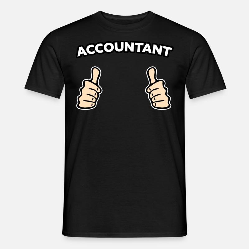 Idée cadeau comptable comptable - T-shirt homme - noir