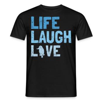 Kookaburra Design and Laughing Bird - Men's T-Shirt - black - Front - AI Model Male 178 light (178cm)