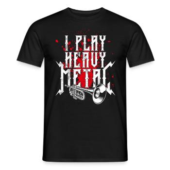 Trumpet Player Vintage I Play - Männer T-Shirt - Schwarz - Vorne - AI Model Male 178 light (178cm)