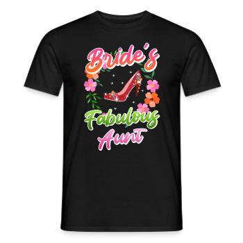 godmother, the bride's aunt, best aunt - Men's T-Shirt - black - Front - AI Model Male 178 light (178cm)