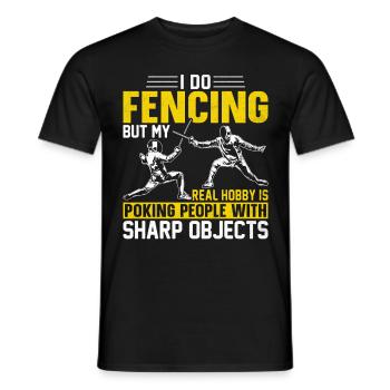 Bestes Fechten Kampfsport Fechter Sport Team Leben - Männer T-Shirt - Schwarz - Vorne - AI Model Male 178 light (178cm)