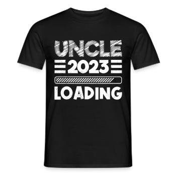 Uncle 2023 will be invited uncle - Men's T-Shirt - black - Front - AI Model Male 178 light (178cm)