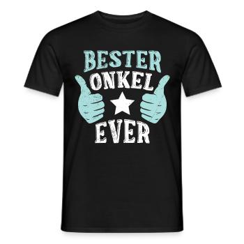 Bester Onkel ever - Männer T-Shirt - Schwarz - Vorne - AI Model Male 178 light (178cm)