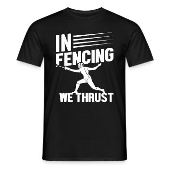Bestes Team Fechten Leben Kampfsport Fechter - Männer T-Shirt - Schwarz - Vorne - AI Model Male 178 light (178cm)