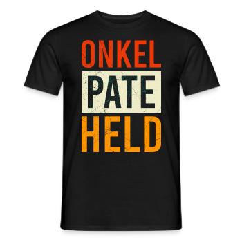 Pate Held Onkel - Männer T-Shirt - Schwarz - Vorne - AI Model Male 178 light (178cm)