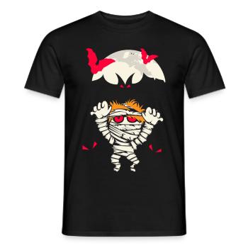 Halloween Mummy - Men's T-Shirt - black - Front - AI Model Male 178 light (178cm)