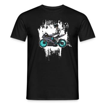 Motorcycle Lifestyle / Motorcycle / Motorcycles biker - Men's T-Shirt - black - Front - AI Model Male 178 light (178cm)