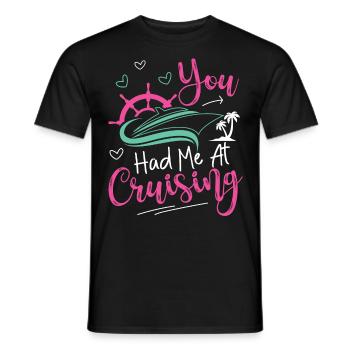Croisière Vacances Fille que Vous aviez - T-shirt homme - noir - Devant - AI Model Male 178 light (178cm)