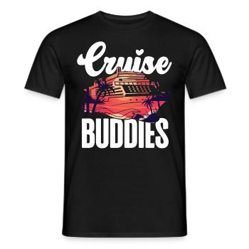Cruise Ship Vacation Friends Girl - Men's T-Shirt - black - Front - AI Model Male 178 light (178cm)