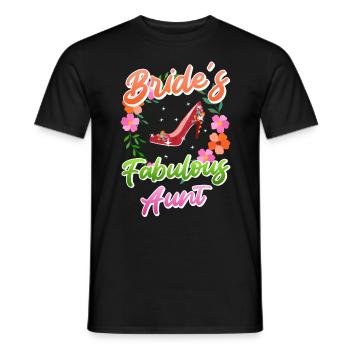 Godmother the bride's aunt best aunt - Men's T-Shirt - black - Front - AI Model Male 178 light (178cm)