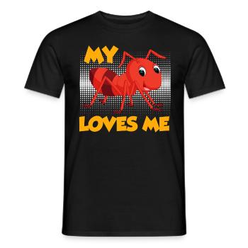 Ma tante m’aime Fourmi Tante Meilleure tante - T-shirt homme - noir - Devant - AI Model Male 178 light (178cm)